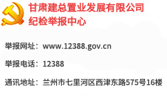 底部举报 甘肃建总置业发展有限公司纪检信访举报中心